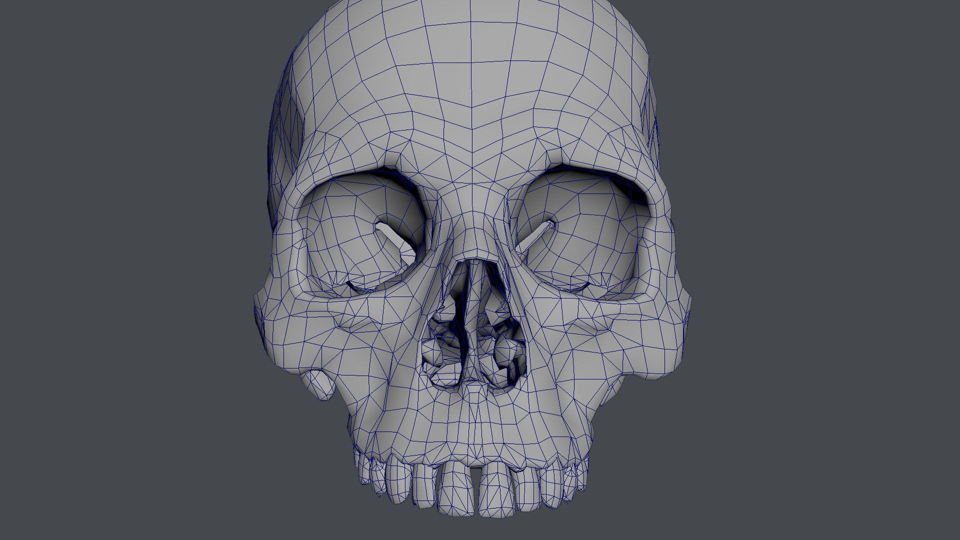 Game ready realistic male and female skull 8K- low poly Low-poly 3D model_21