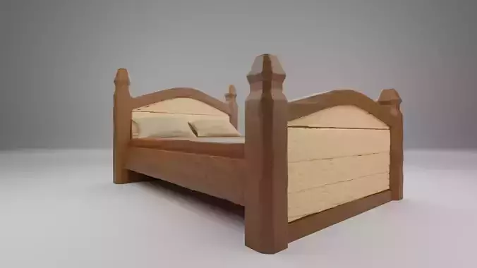 Double Bed 3D print model