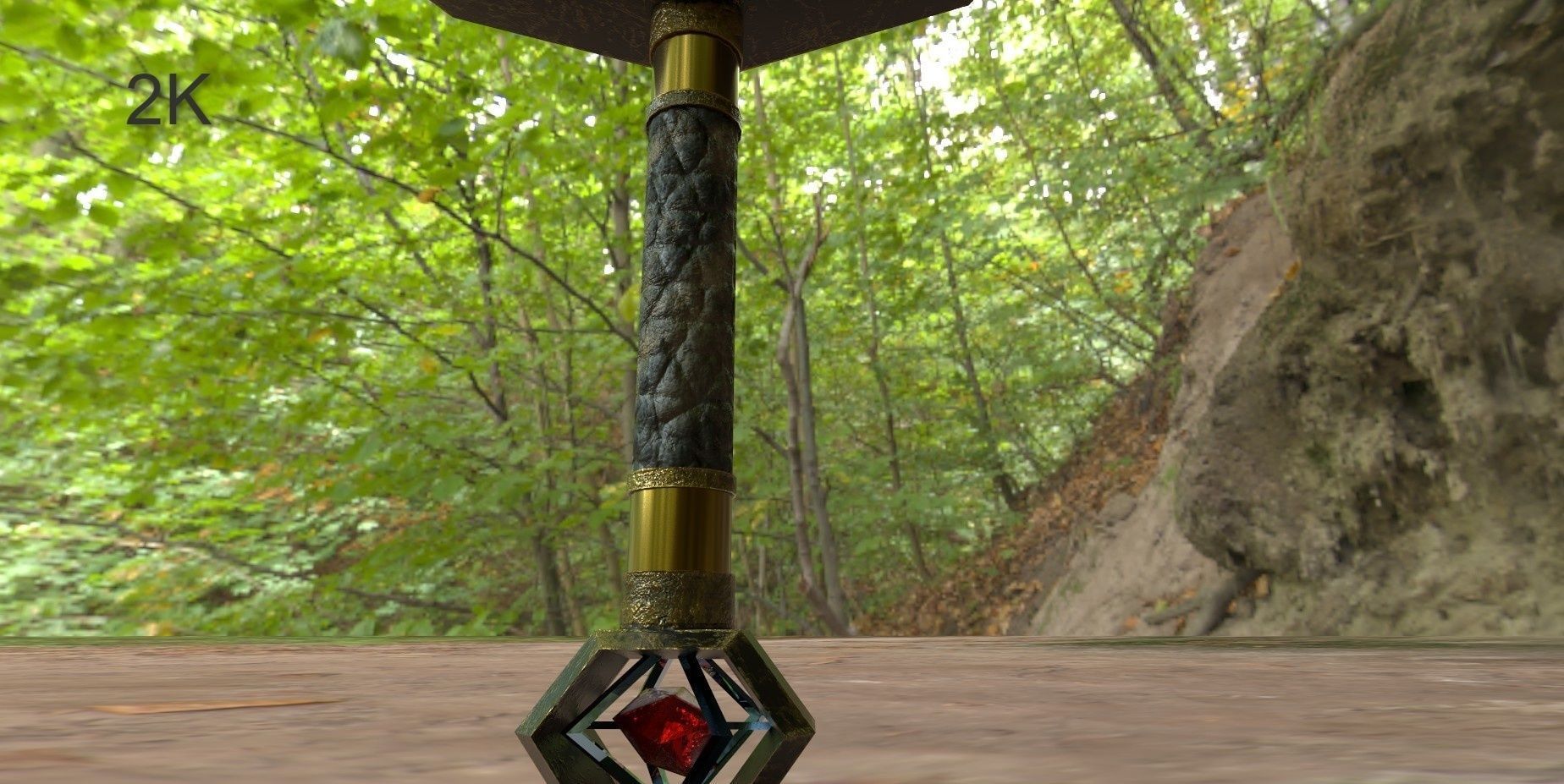 Persian Sword Low-poly 3D model_3