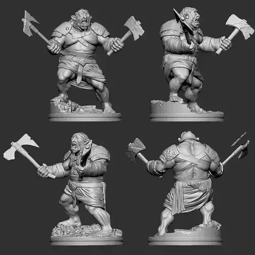 Seven Blades Project - Korgath The Ogro 3D print model