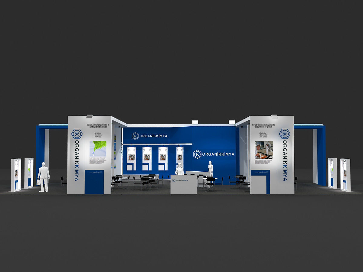 Exhibition Stand - ST006 3D model_1