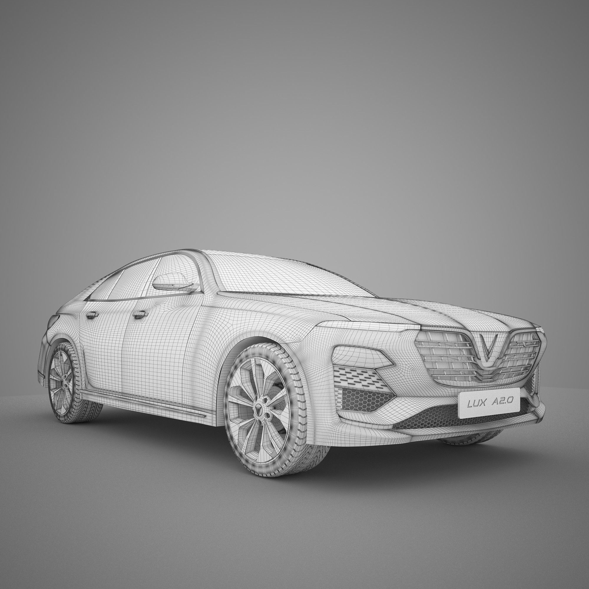 Vinfast Lux a20 3D model_7