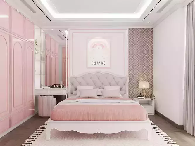 Neoclassical girl bedroom