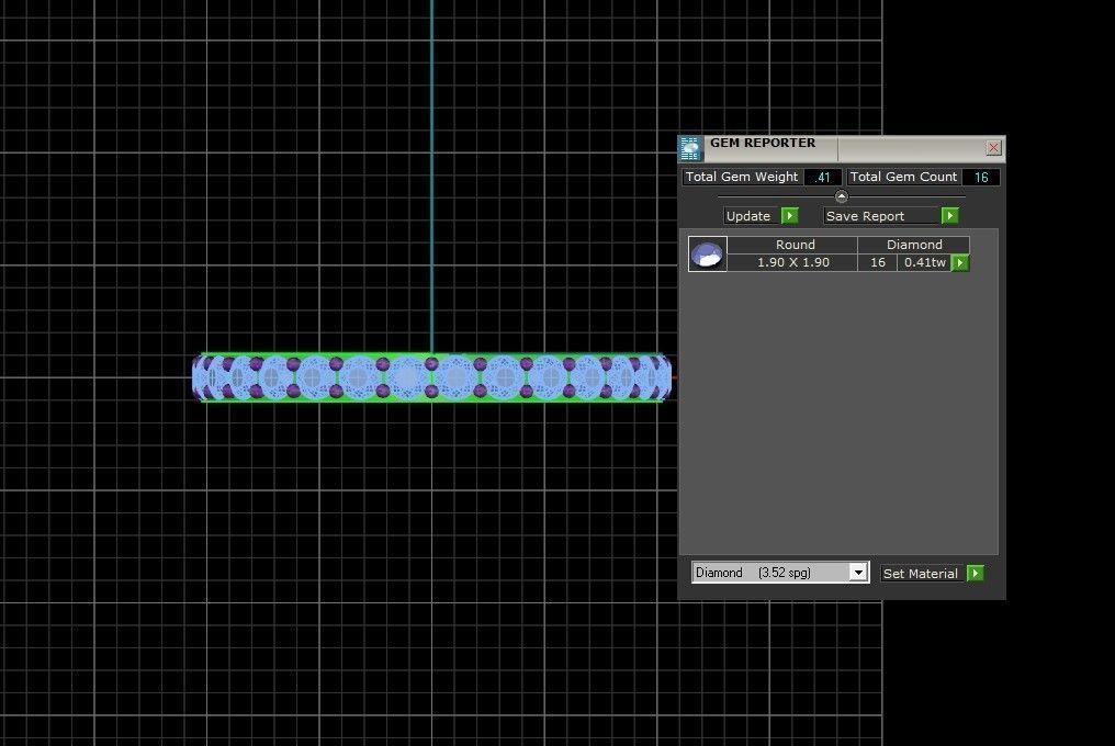 Round Diamond Wedding Band 3dm STL OBJ FBX Render Details 3D print model_3