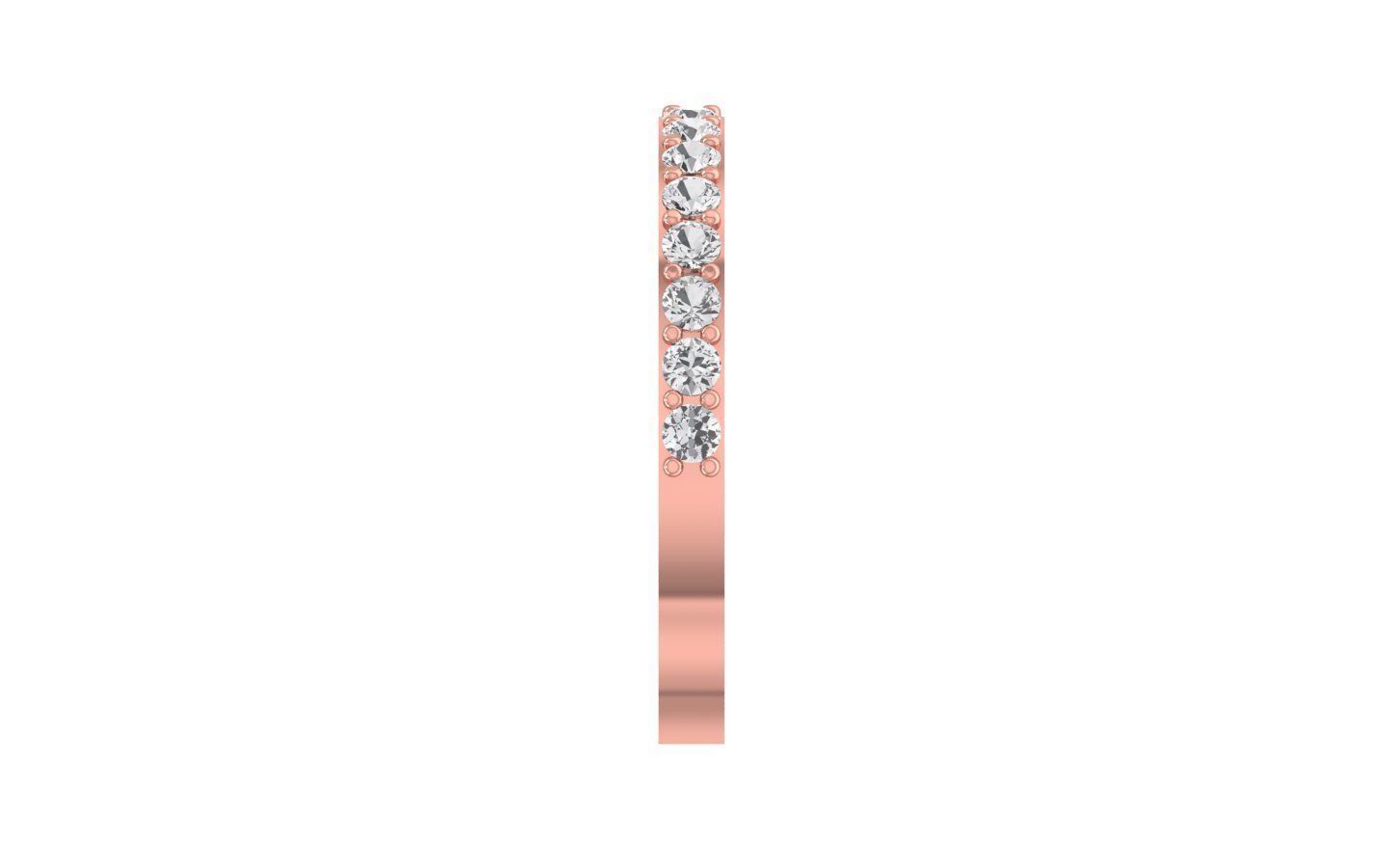 Round Diamond Wedding Band 3dm STL OBJ FBX Render Details 3D print model_2