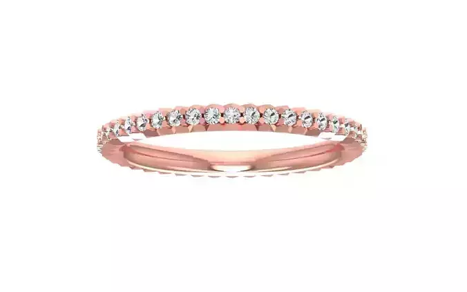 Round Cut Wedding Band 3dm STL OBJ FBX Render Details