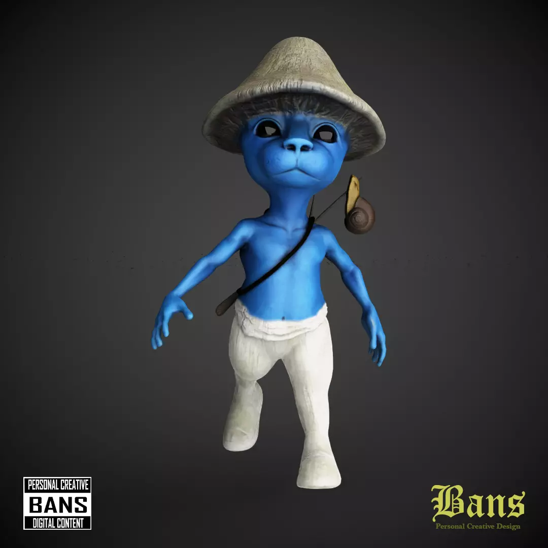 SMURF CAT 3D print model