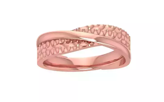 Plain Curve Women Wedding Band 3dm STL OBJ FBX Render Details