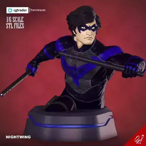 Nightwing Bust 3D print model