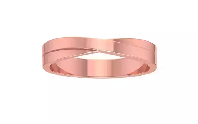 Twisted Women Wedding Band 3dm STL OBJ FBX Render Details