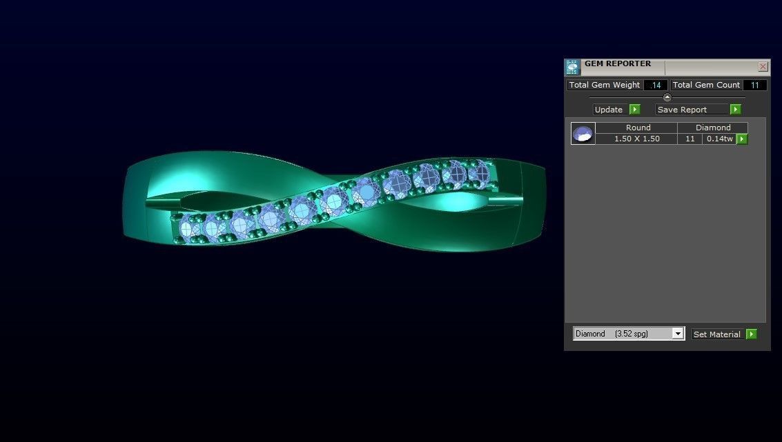 Round Cut Twisted Wedding Band 3dm STL OBJ FBX Render Details 3D print model_3