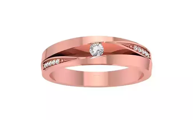 Women Wedding Band 3dm STL OBJ FBX Render Details