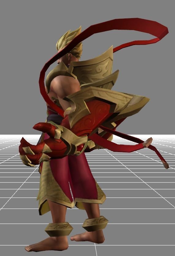 Gatot Kaca Spark Skin Low-poly 3D model_2