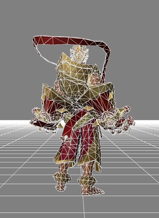 Gatot Kaca Spark Skin Low-poly 3D model_7