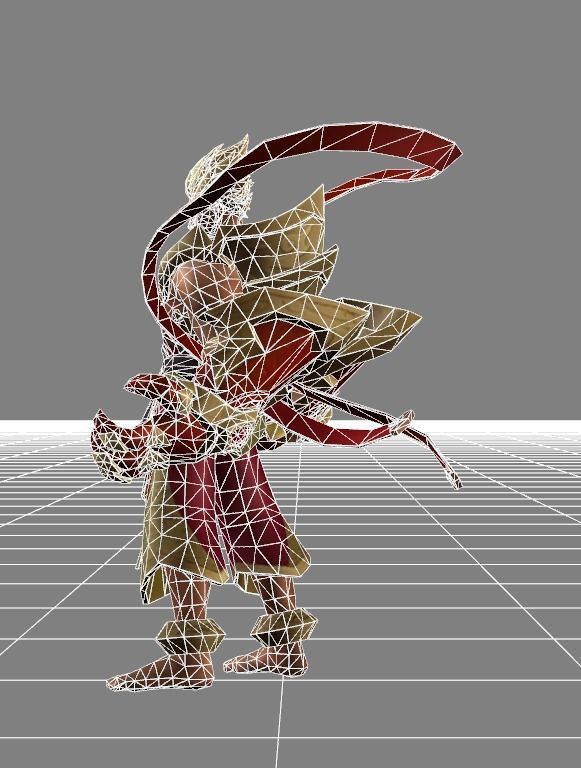 Gatot Kaca Spark Skin Low-poly 3D model_6