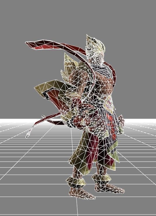 Gatot Kaca Spark Skin Low-poly 3D model_5