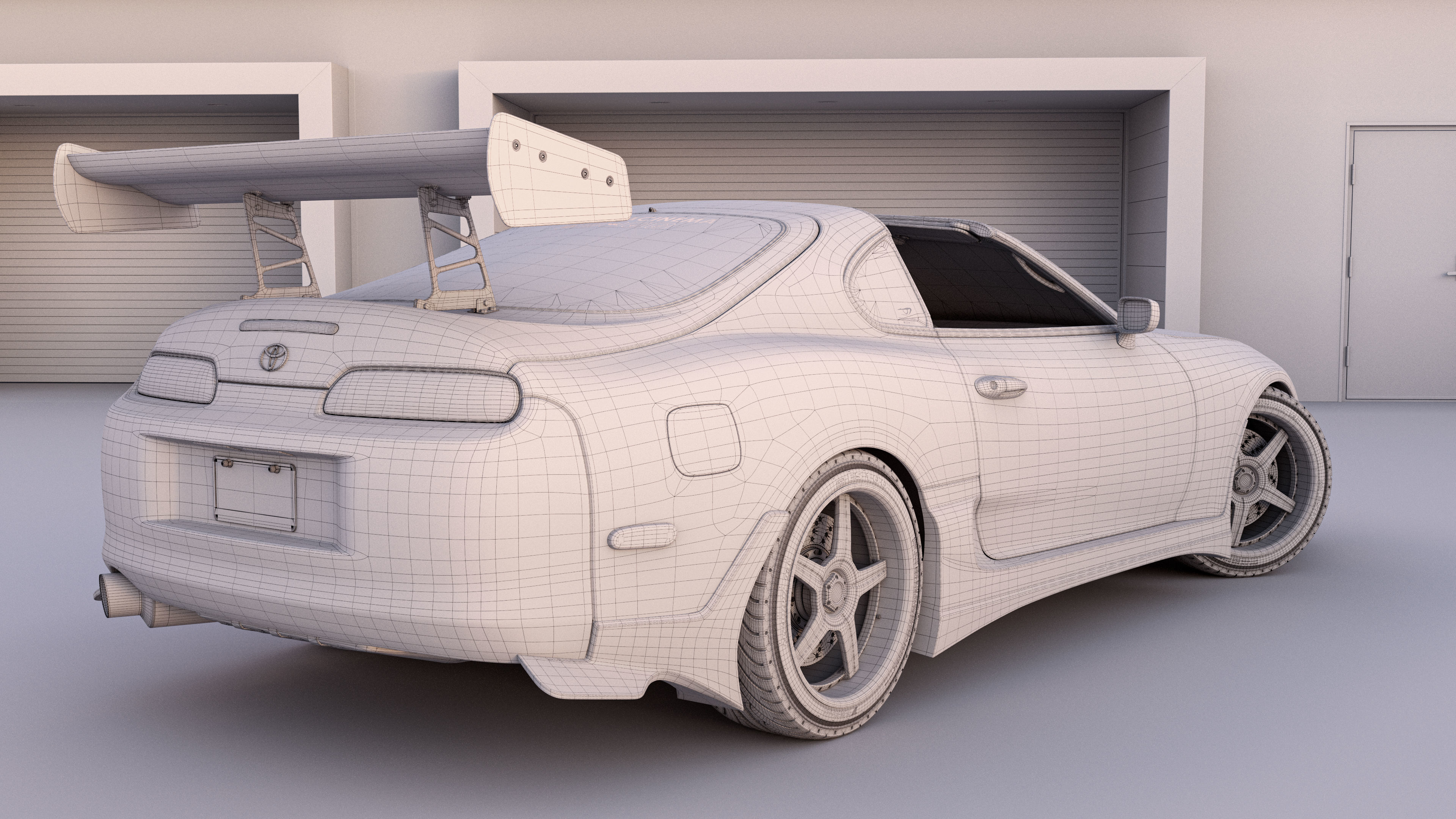 Toyota Supra A80 Fast And Furious most detailed 3D model_13