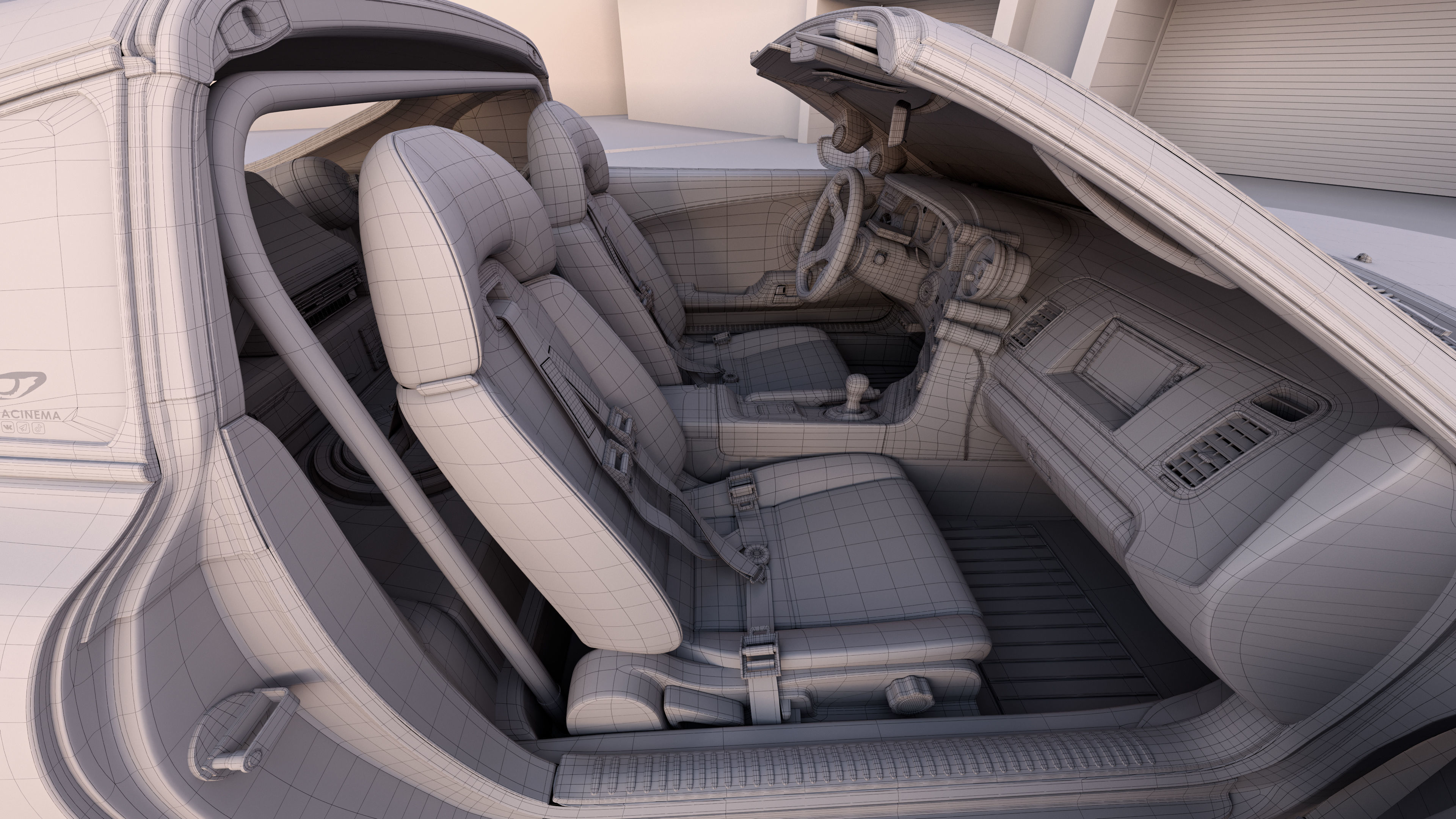 Toyota Supra A80 Fast And Furious most detailed 3D model_14