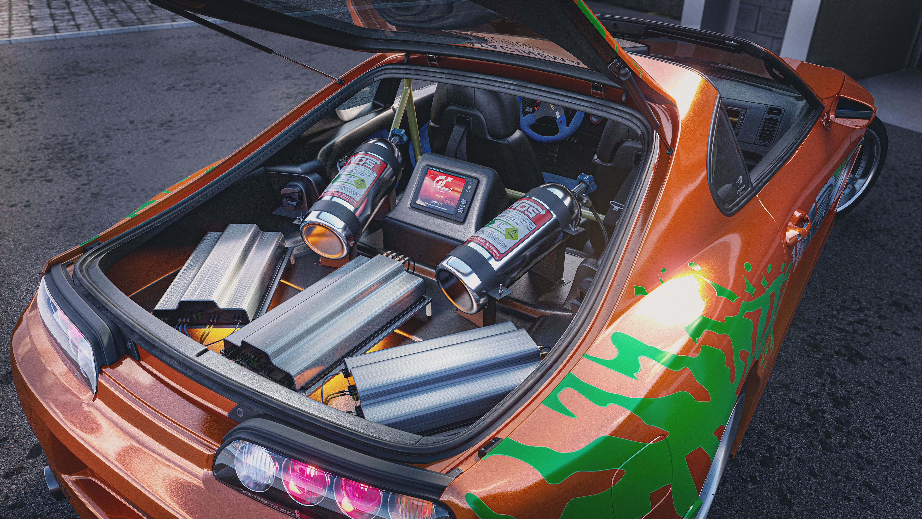 Toyota Supra A80 Fast And Furious most detailed 3D model_10