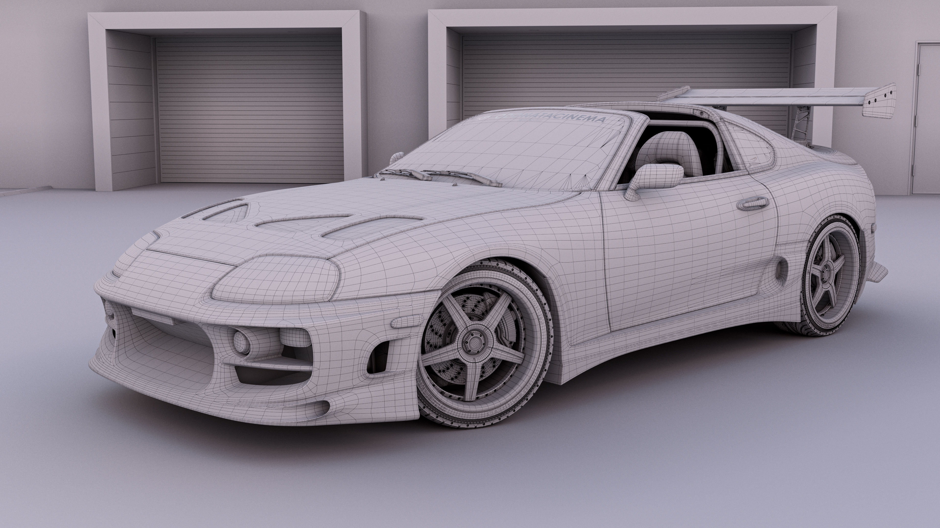 Toyota Supra A80 Fast And Furious most detailed 3D model_12