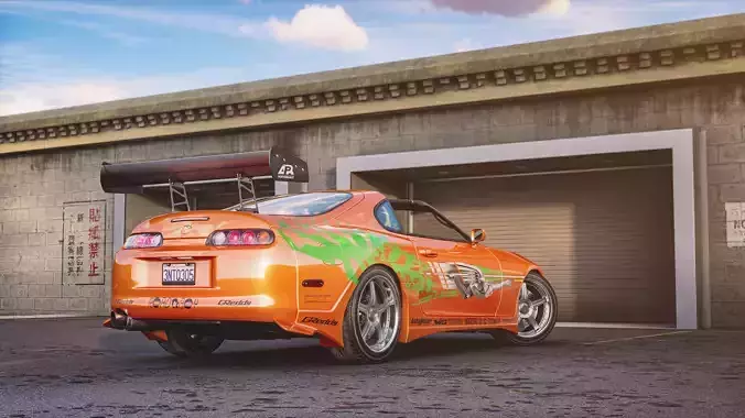 Toyota Supra A80 Fast And Furious most detailed 3D model