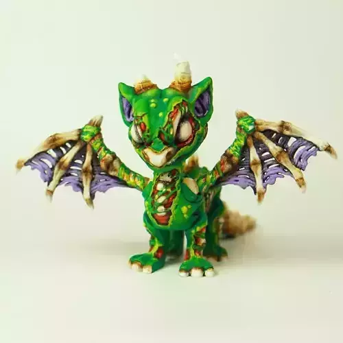 FLEXI ZOMBIE DRAGON ARTICULATED 3D print model