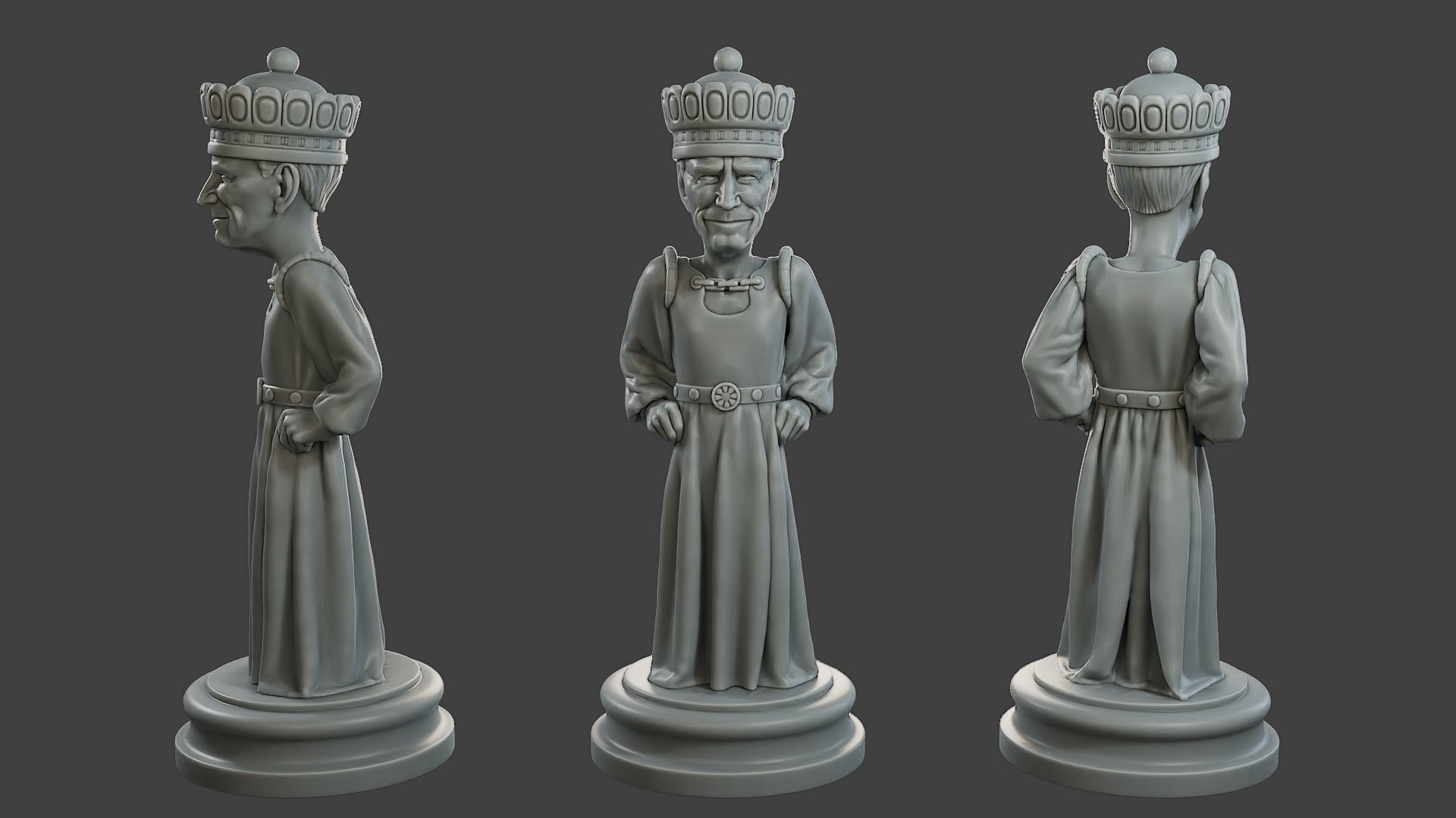 Donald Trump vs Joe Biden Chess 3D print model_20