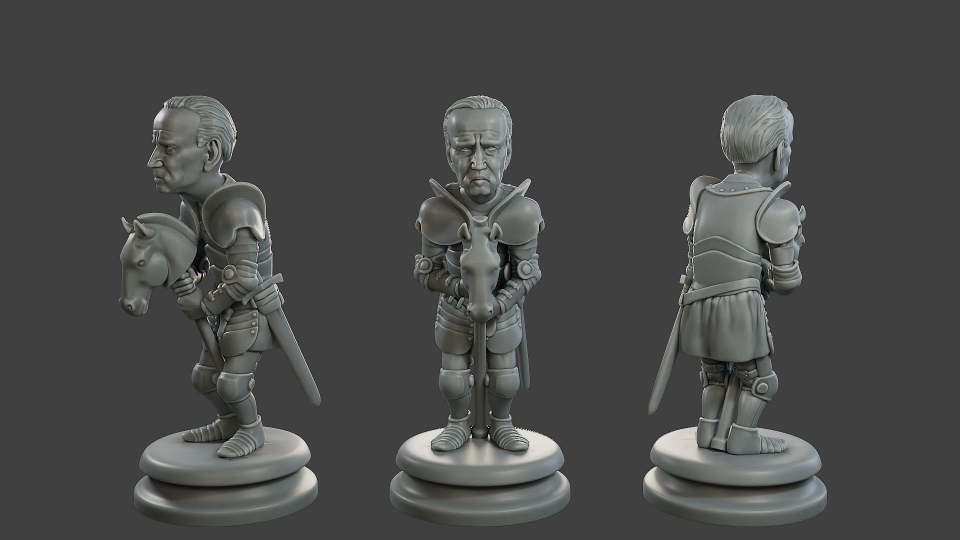 Donald Trump vs Joe Biden Chess 3D print model_22