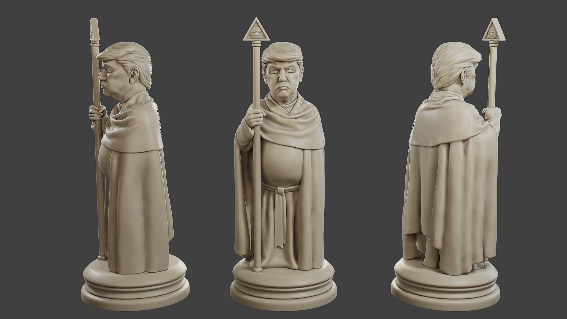 Donald Trump vs Joe Biden Chess 3D print model_17