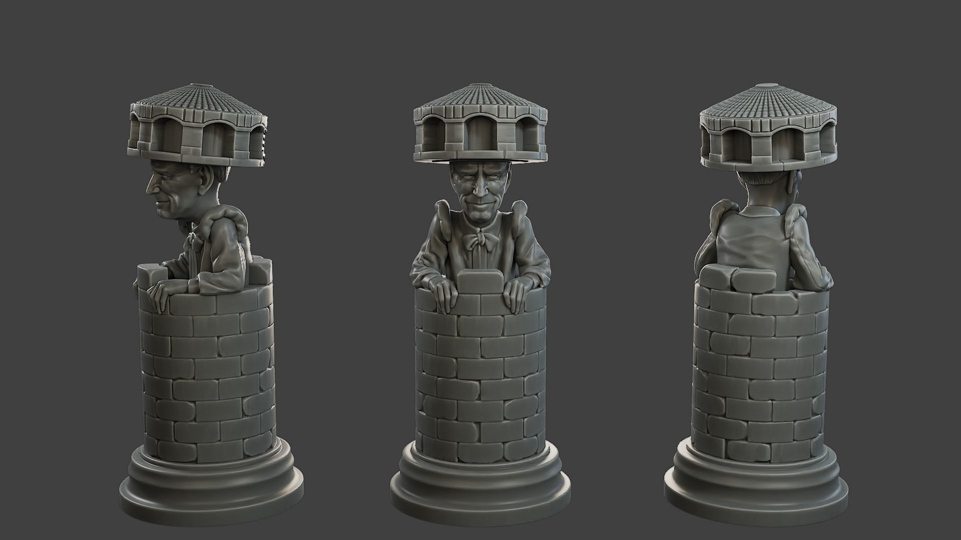 Donald Trump vs Joe Biden Chess 3D print model_21