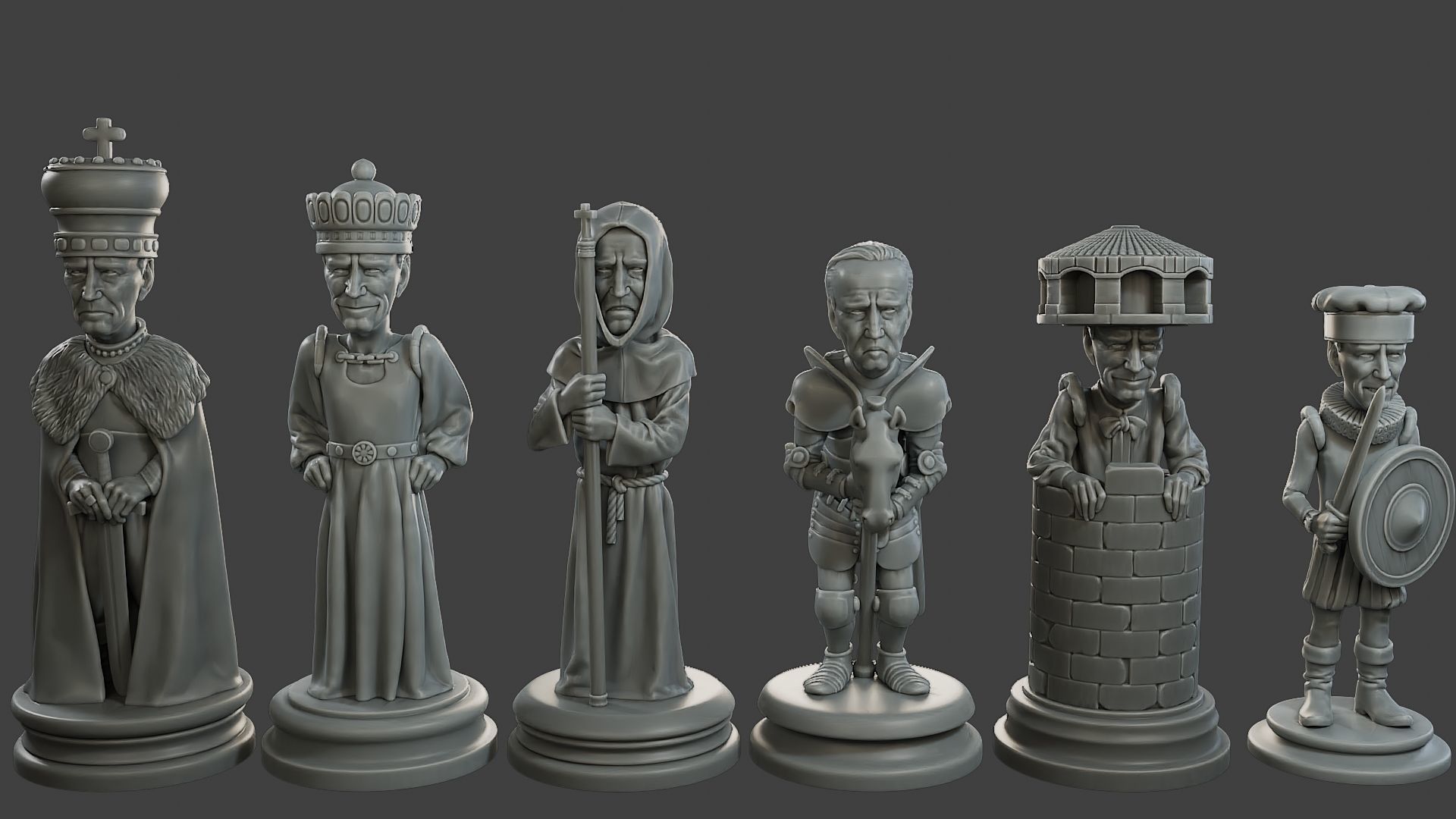 Donald Trump vs Joe Biden Chess 3D print model_25