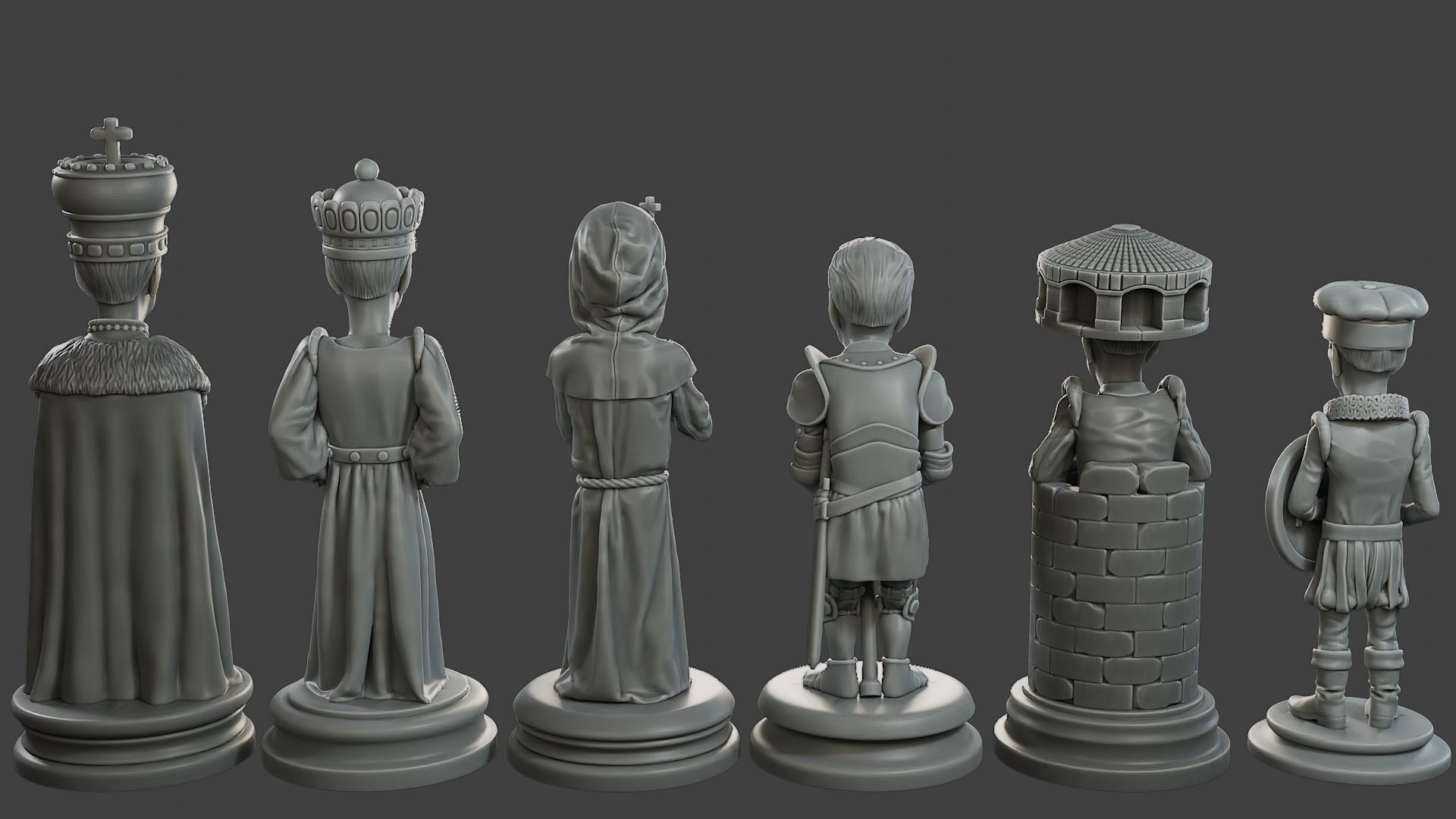 Donald Trump vs Joe Biden Chess 3D print model_27