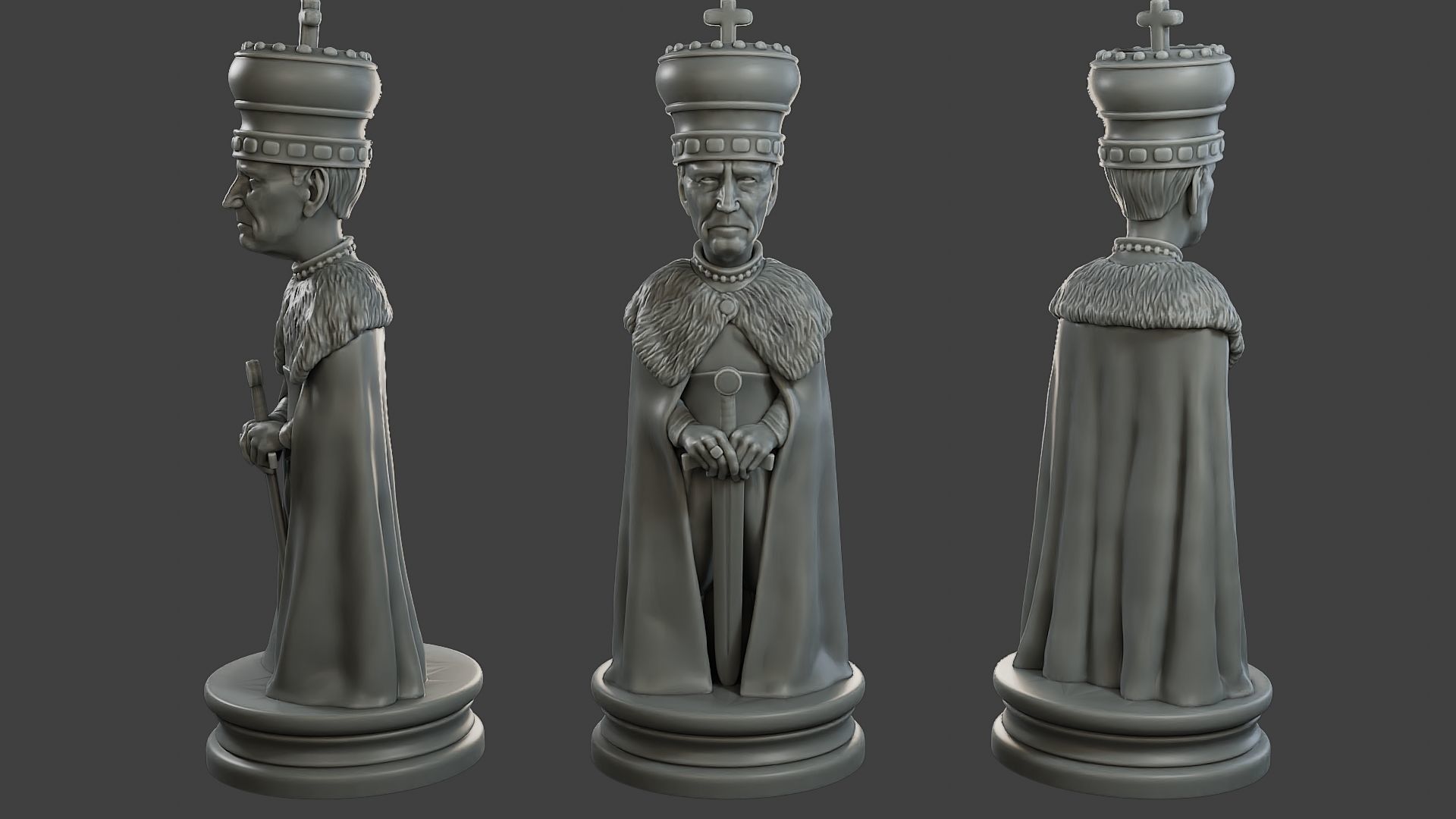 Donald Trump vs Joe Biden Chess 3D print model_19