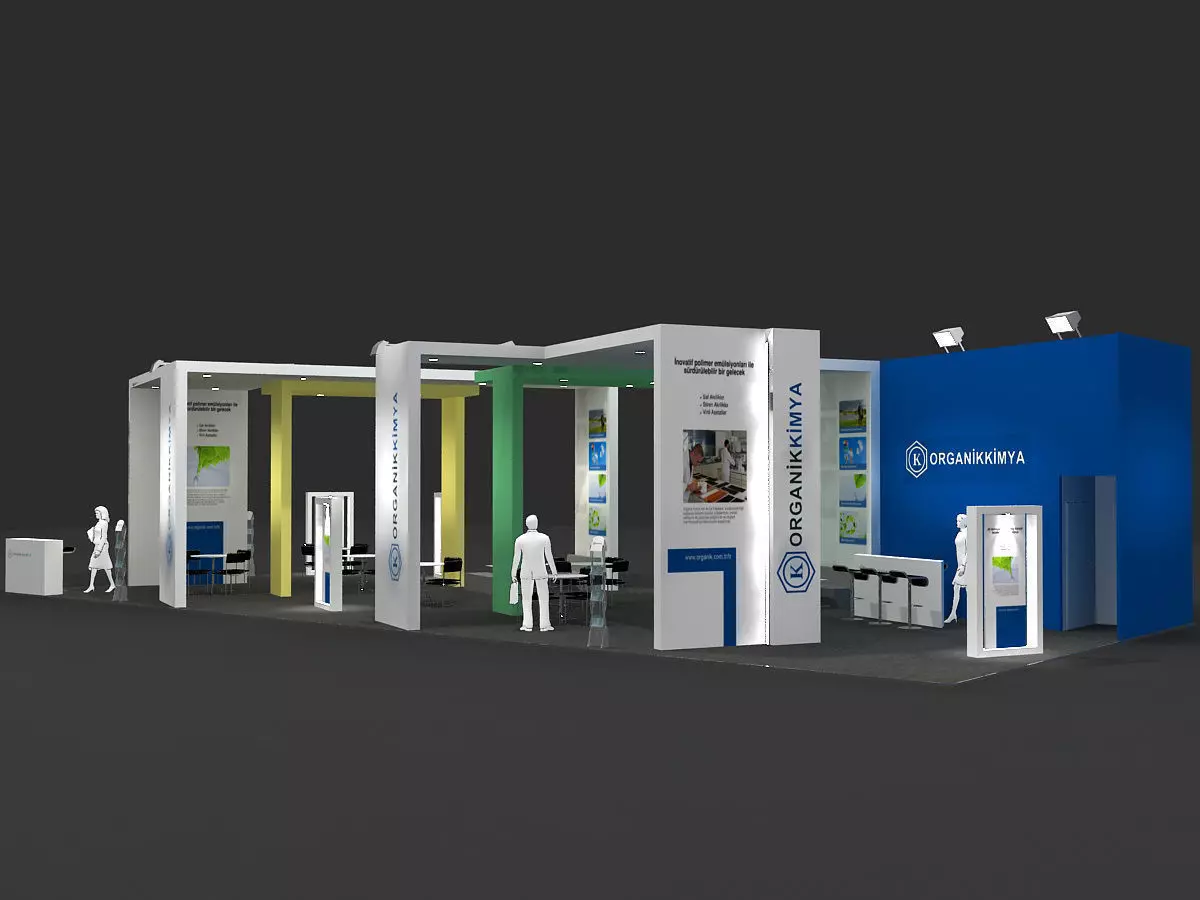 Exhibition Stand - ST007 3D model