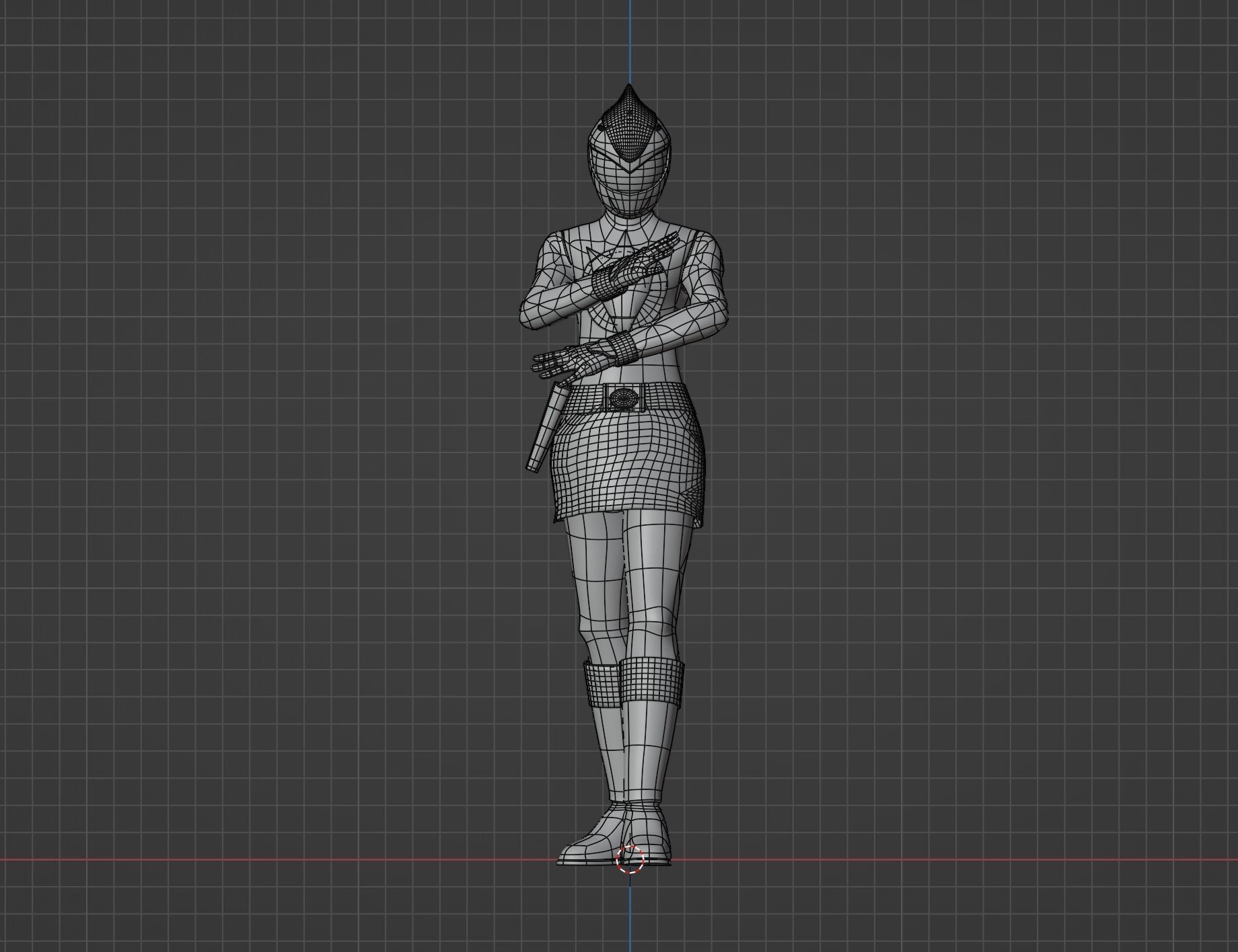 Yellow Dino Ranger - Dino Thunder 3D model rigged | CGTrader