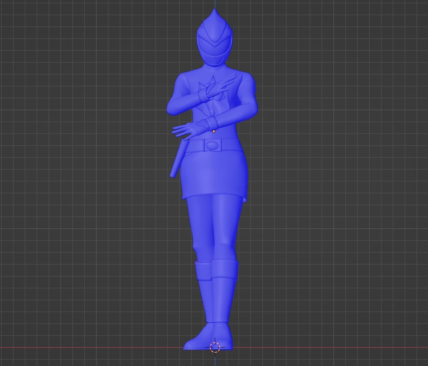 Yellow Dino Ranger - Dino Thunder 3D model rigged | CGTrader