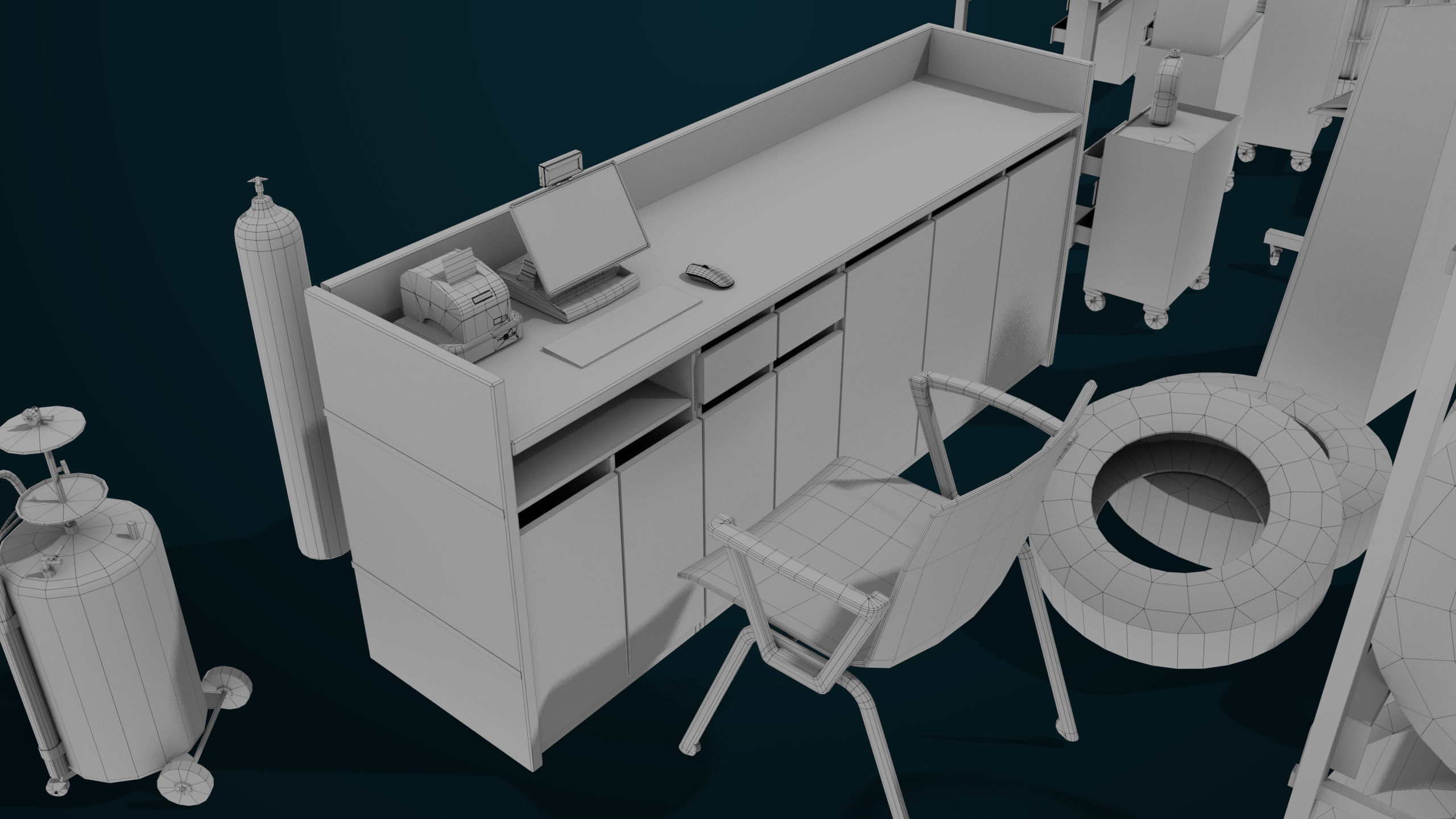 Workshop Tools Pack All PBR Unity UE Textures model Low-poly 3D model_53