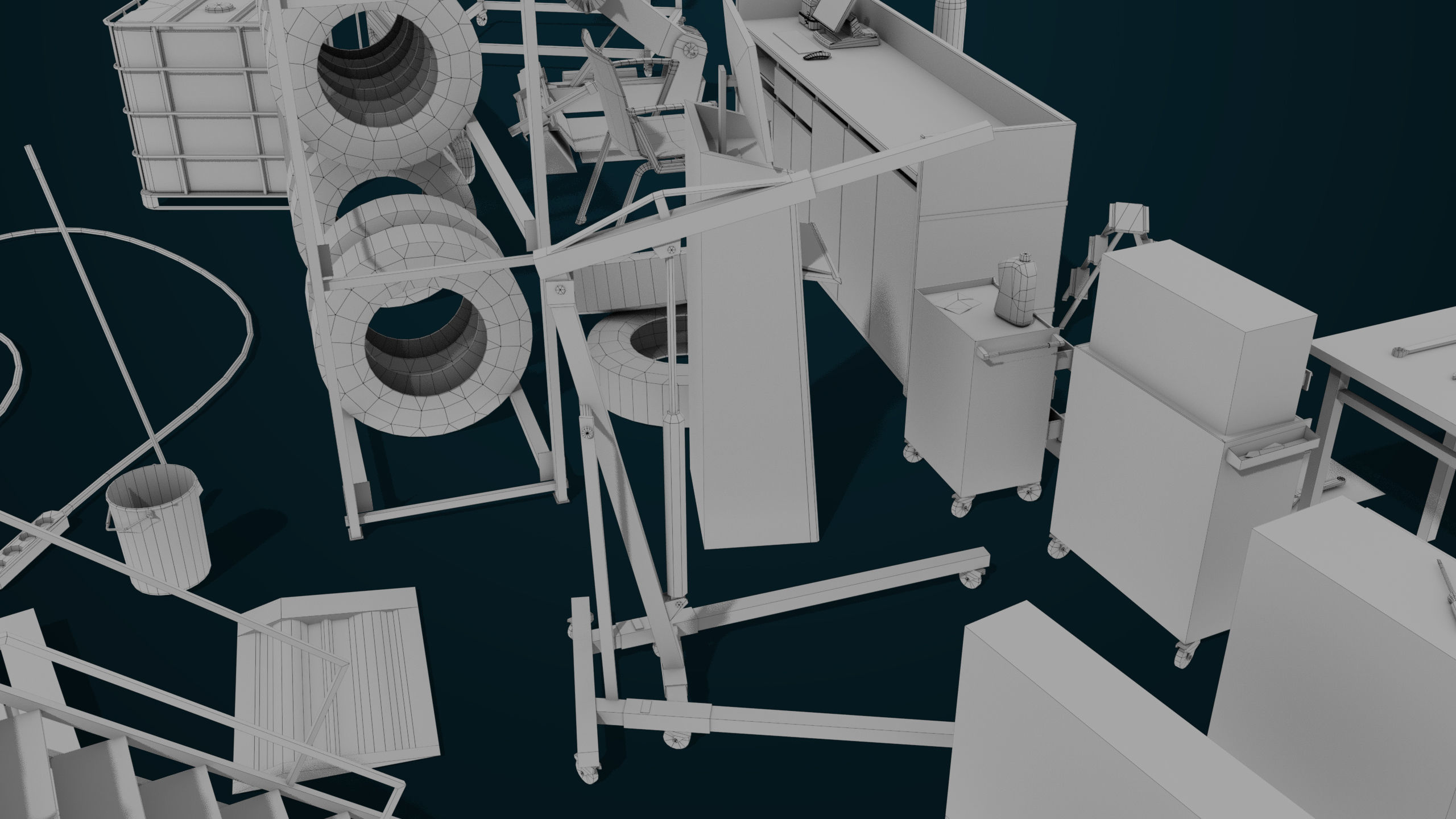 Workshop Tools Pack All PBR Unity UE Textures model Low-poly 3D model_51