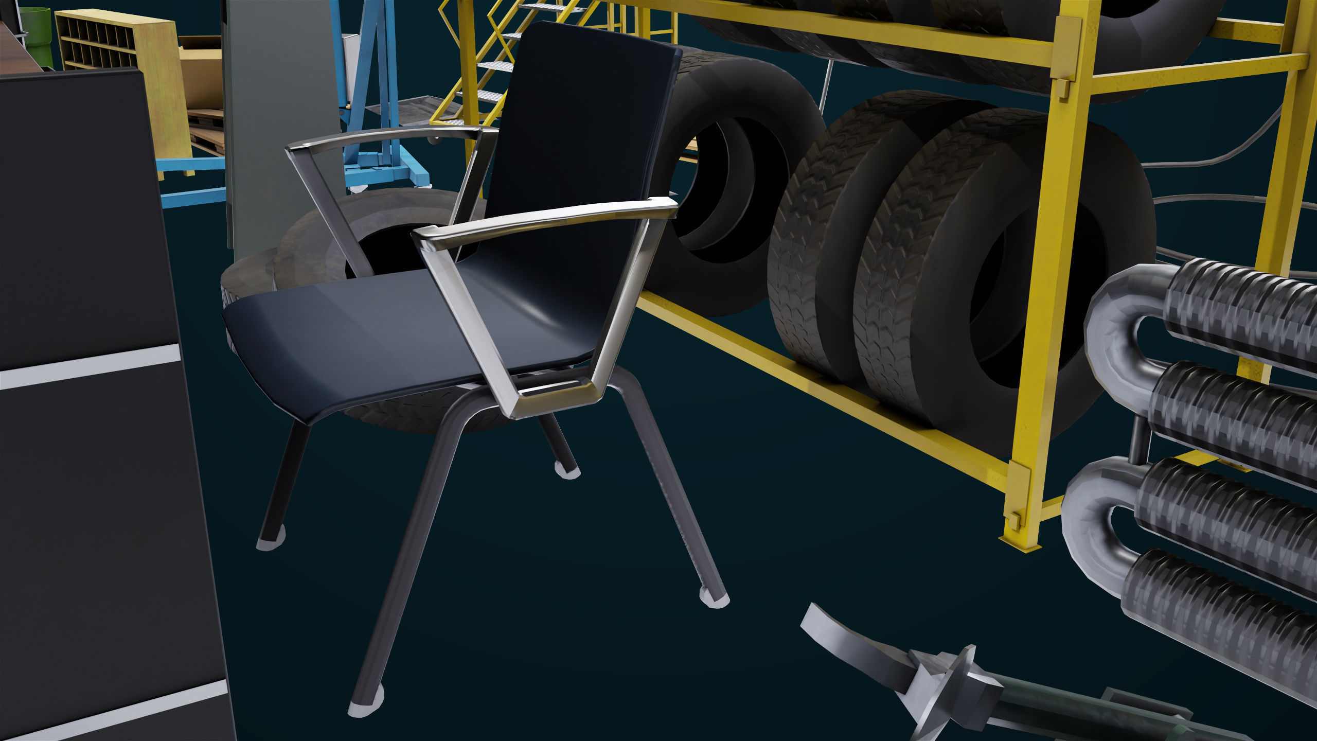 Workshop Tools Pack All PBR Unity UE Textures model Low-poly 3D model_24