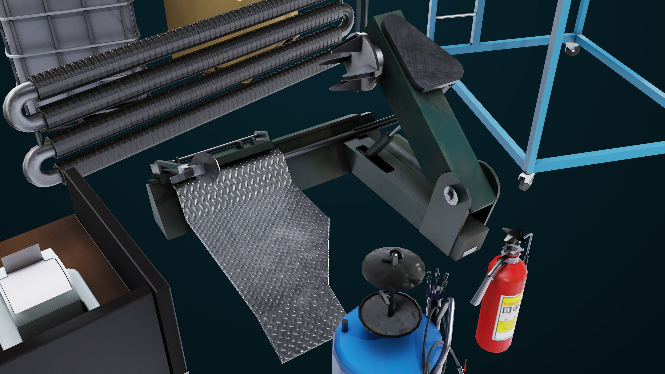 Workshop Tools Pack All PBR Unity UE Textures model Low-poly 3D model_26