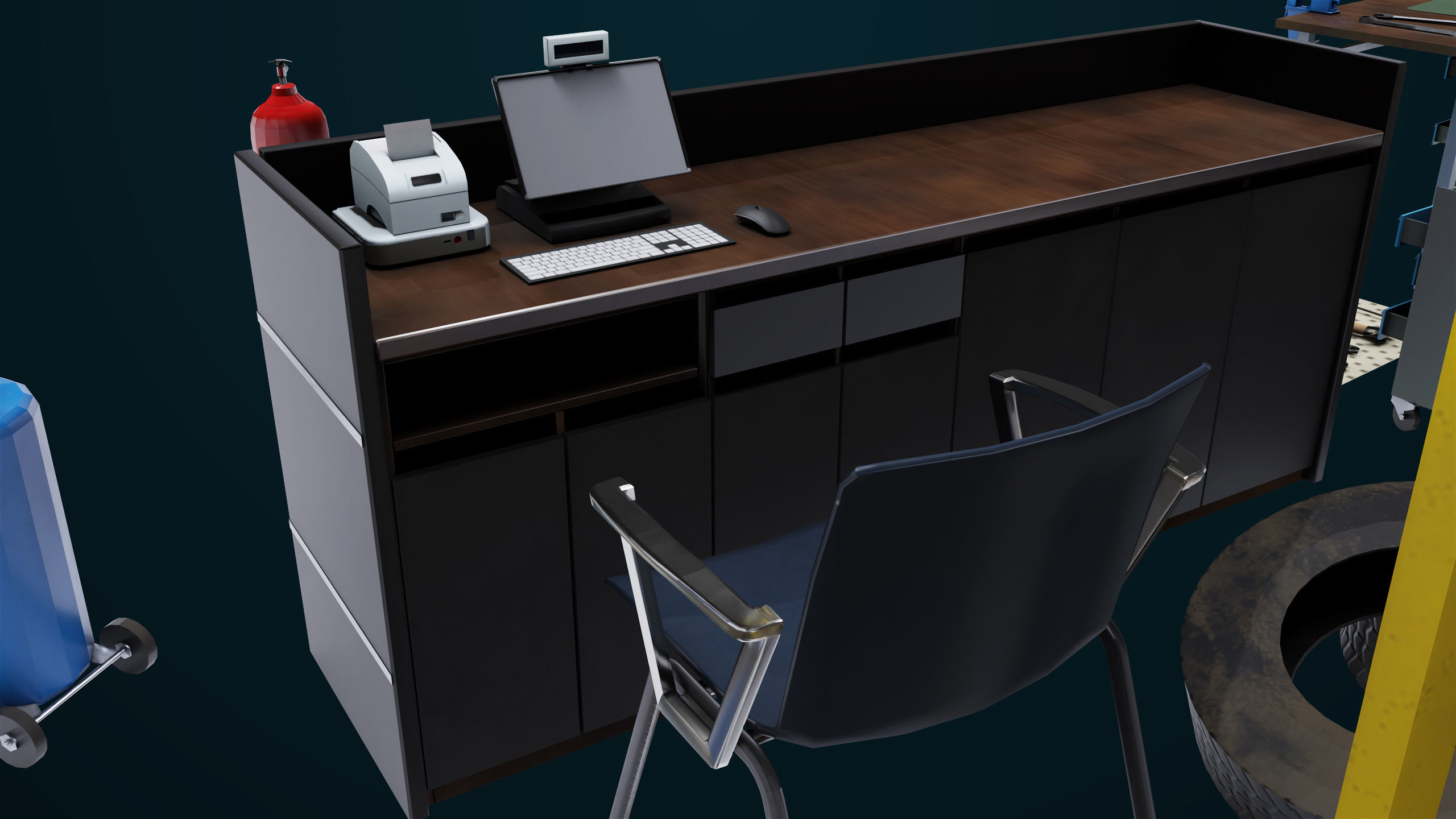 Workshop Tools Pack All PBR Unity UE Textures model Low-poly 3D model_28