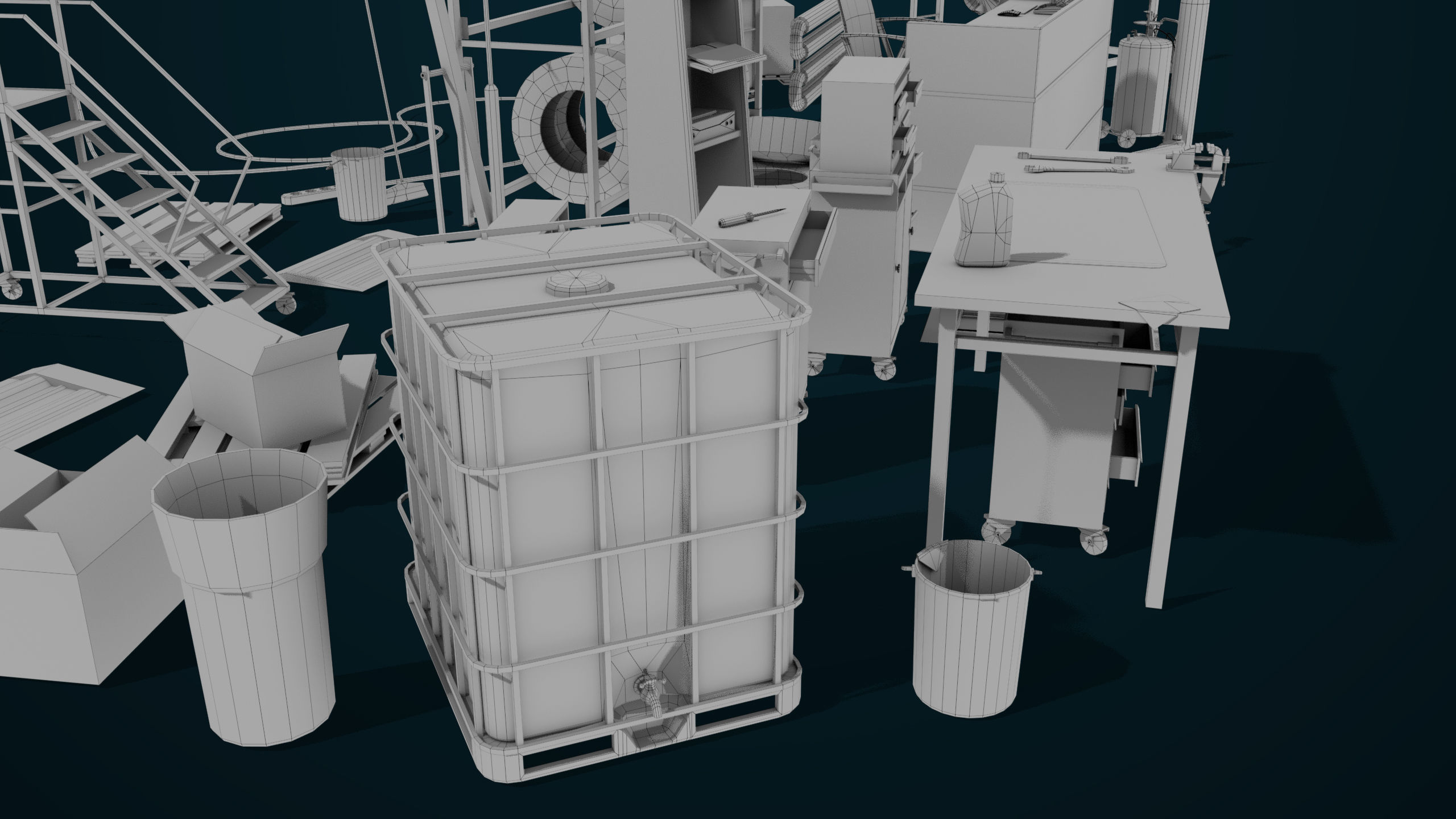 Workshop Tools Pack All PBR Unity UE Textures model Low-poly 3D model_44