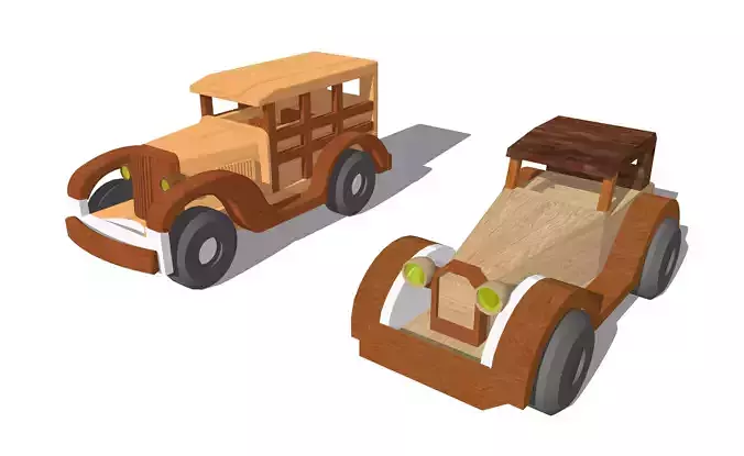 Vintage Car Retro Car Set by Outland Models