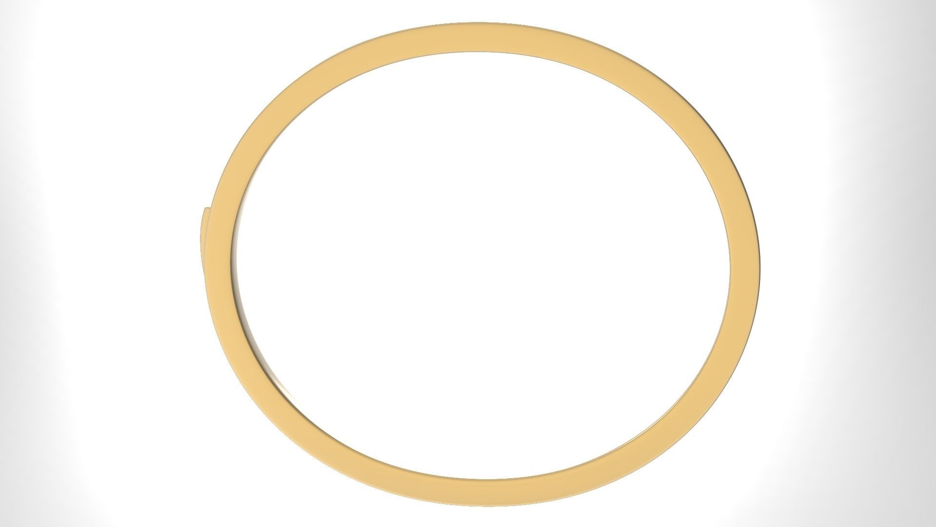 One Row Paved Bracelet 190mm 3D print model_6