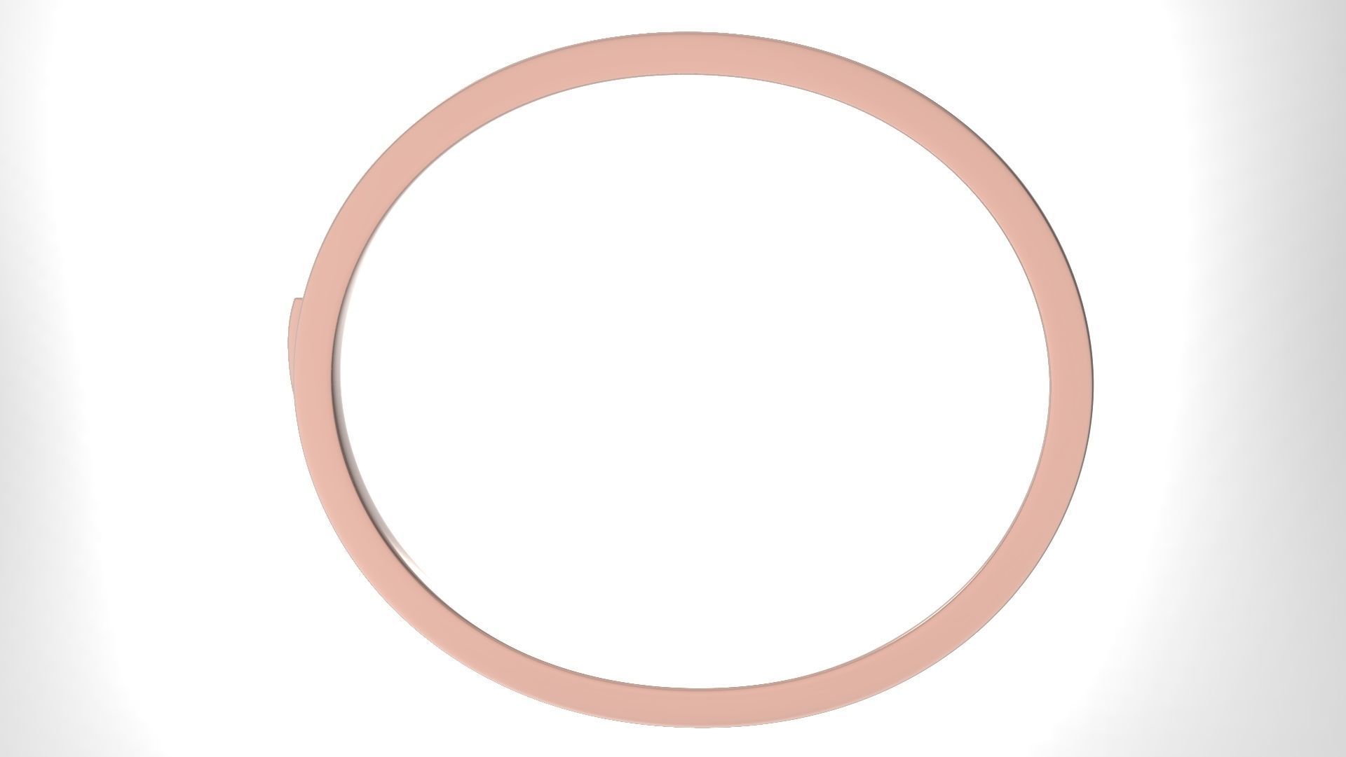 One Row Paved Bracelet 190mm 3D print model_8