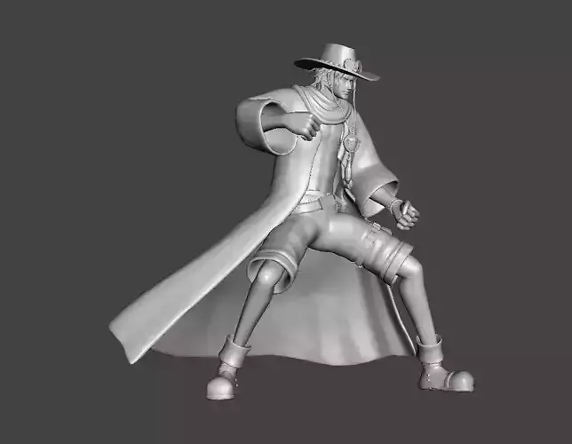 Portgas D Ace - Arabasta costume 3D Model