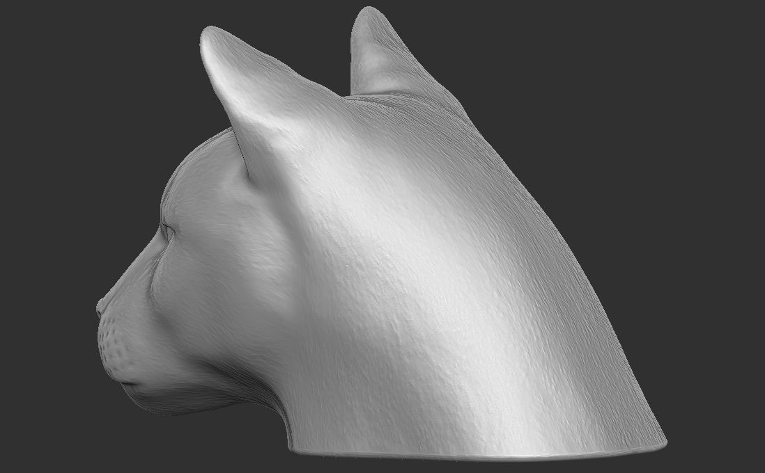 Cougar Mountain Lion head for 3D printing 3D print model_9