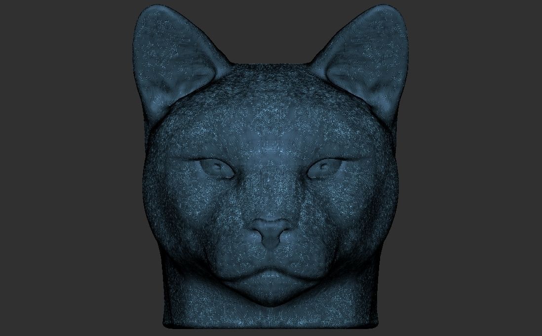 Cougar Mountain Lion head for 3D printing 3D print model_25
