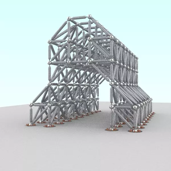 Optimal Truss Model 01 3D model_0