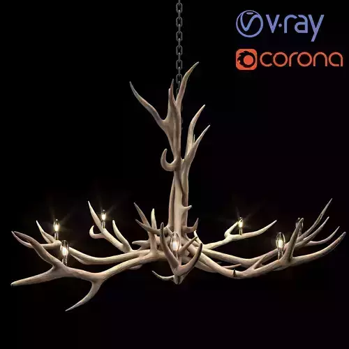 Wildland Deer Chandelier